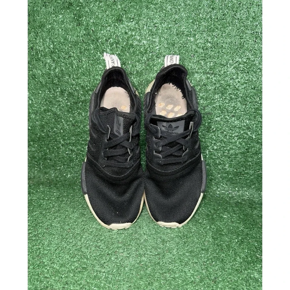 Adidas NMD R1 Women Size 6.5 Black Boost Comfort Running‎ Shoes Walking Sneakers